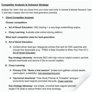 Competitor Analysis & Outreach Strategy